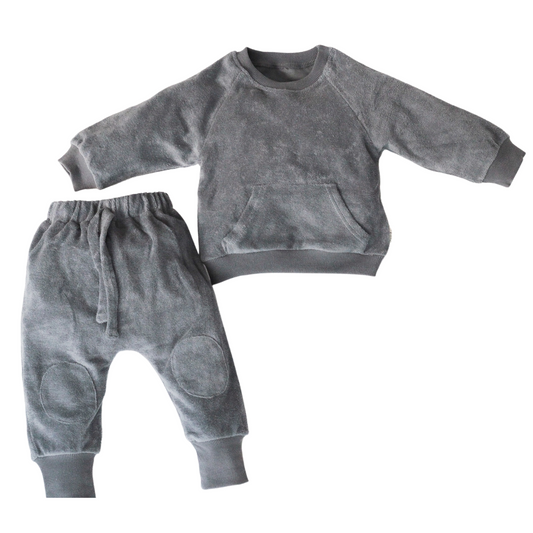 Towelling cotton tracksuit