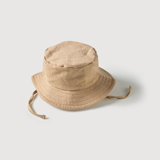 Organic Bucket Hat - Almond Melange
